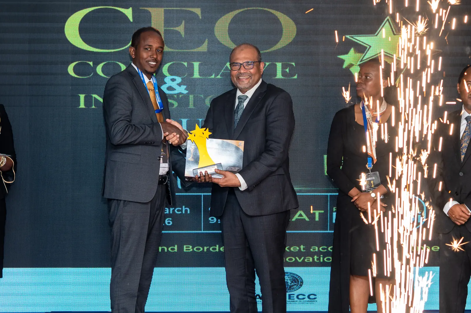 Leadership Vanguard Awards moment
