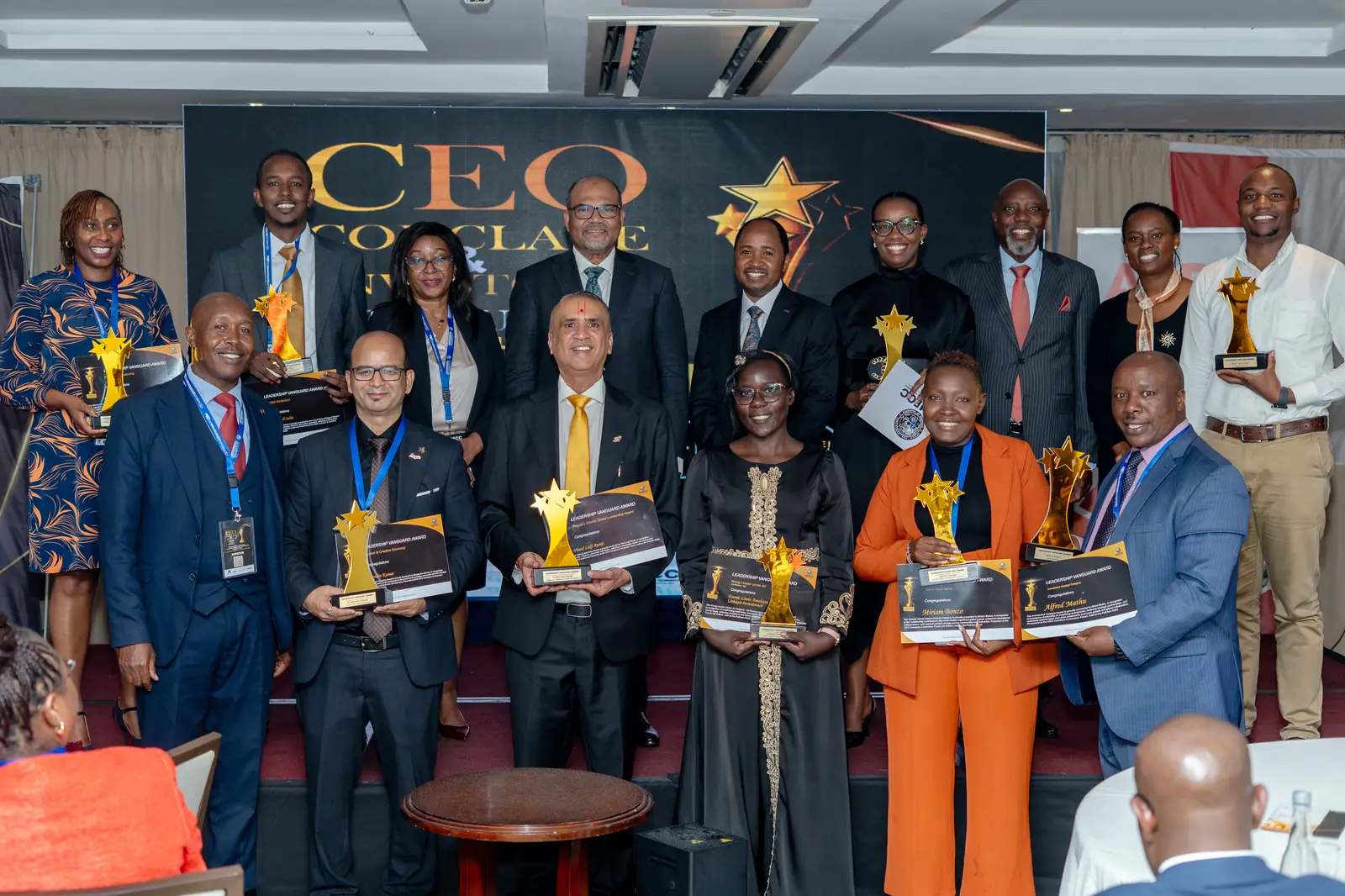 Leadership Vanguard Awards moment