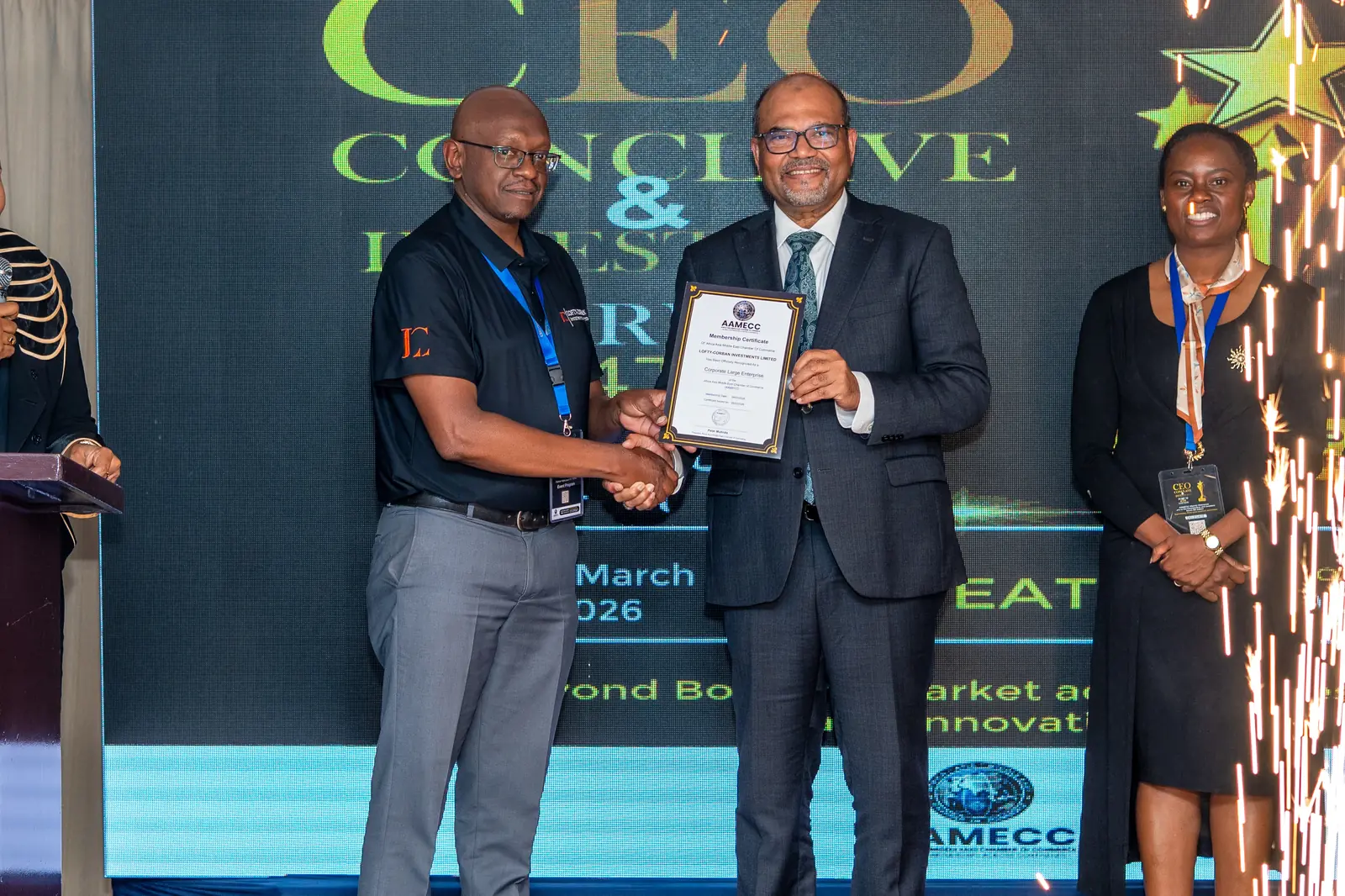 Leadership Vanguard Awards moment