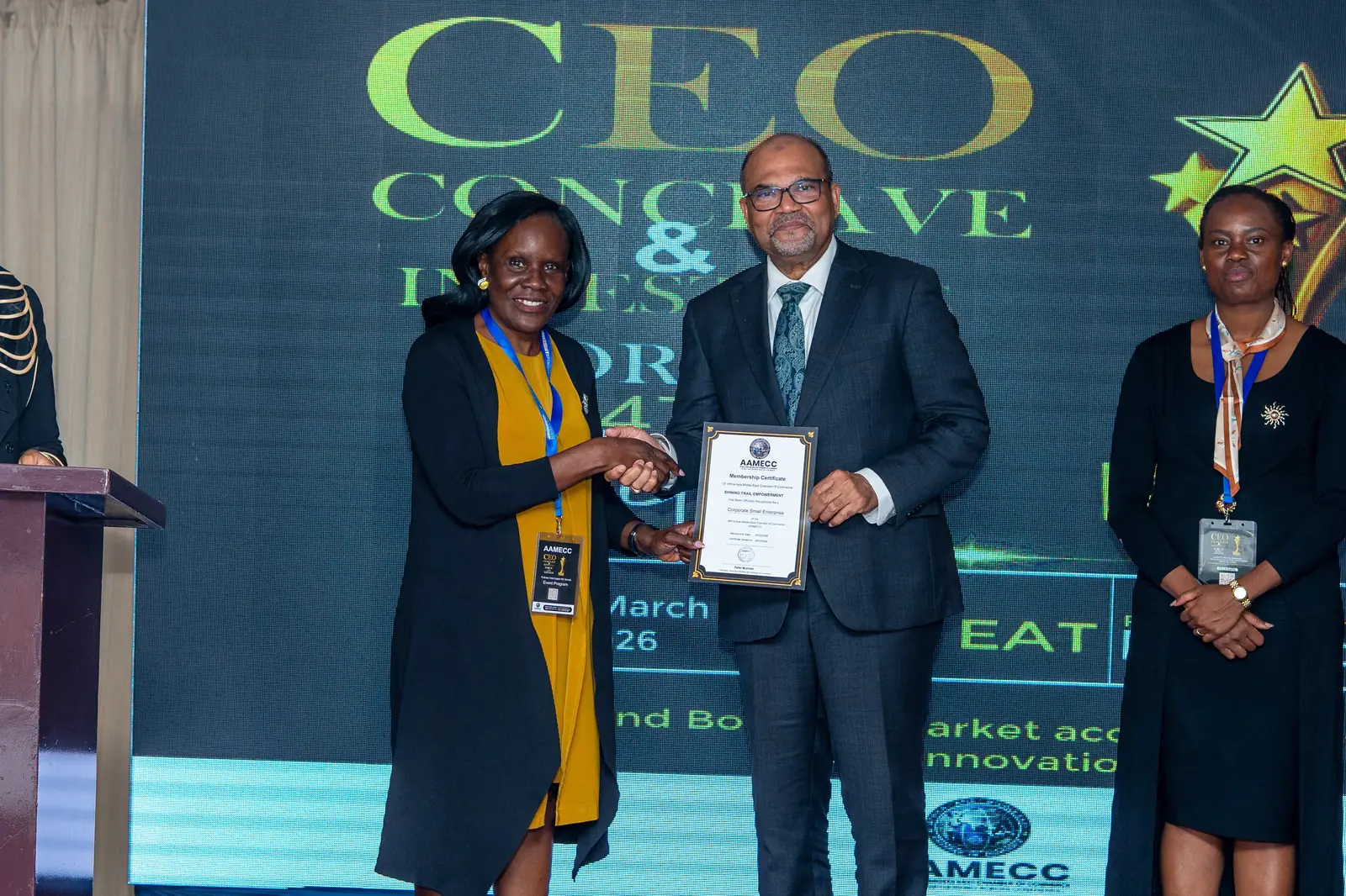 Leadership Vanguard Awards moment